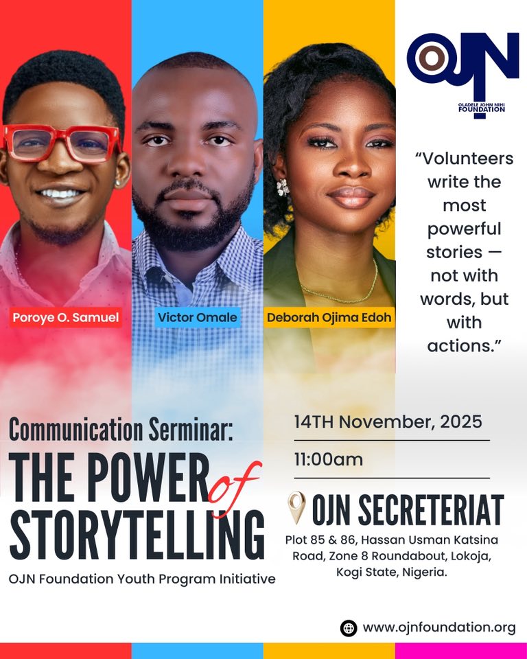 OJN Volunteer program presents: The Power of Storytelling') }}