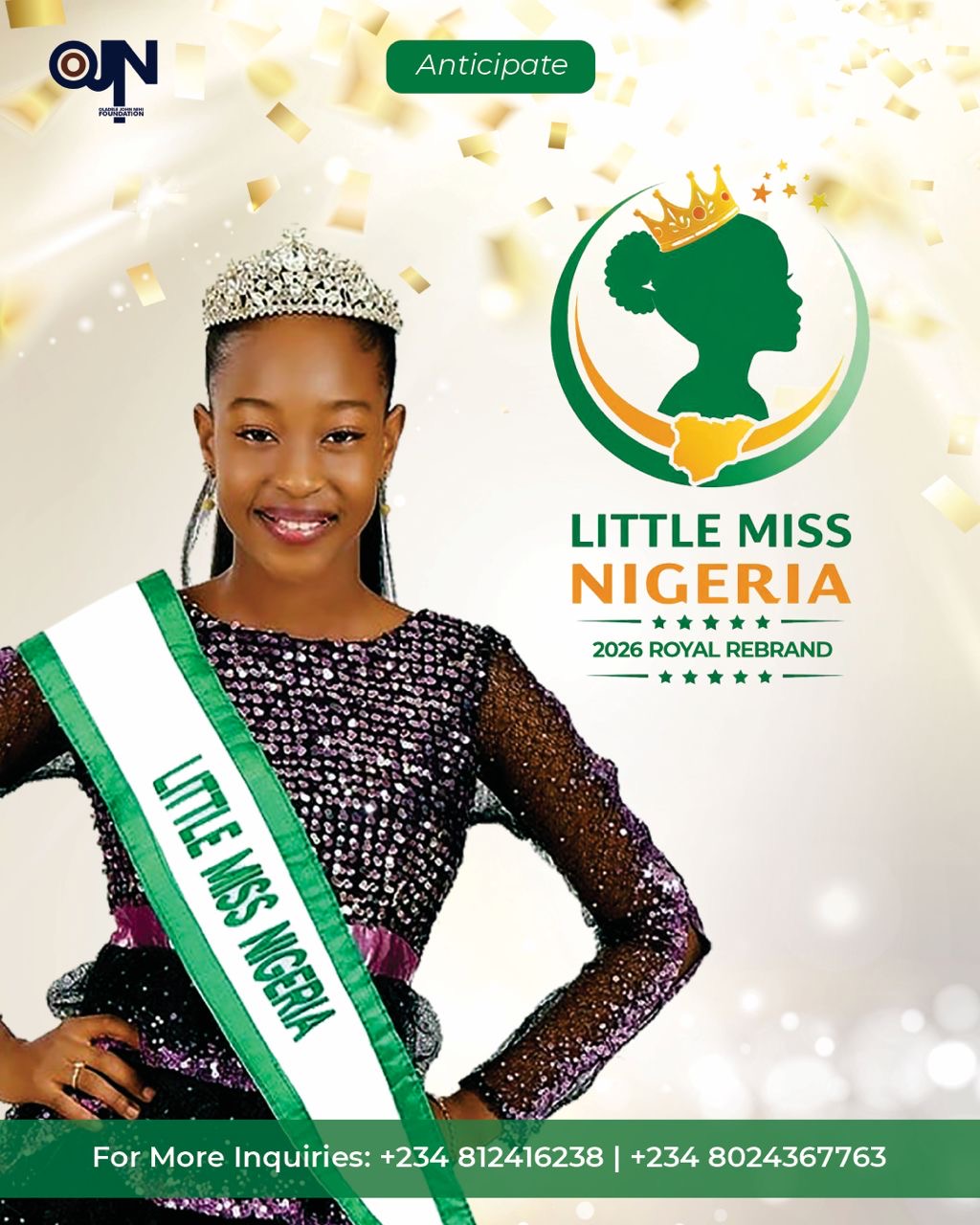 The journey to crown the next Little Miss Nigeria has begun.') }}